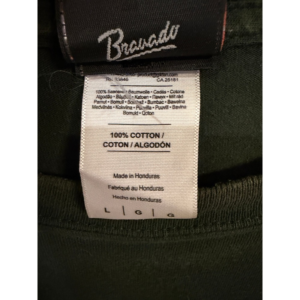 Harley-Davidson Long Sleeve Shirt Mens Large Green Good Panama City Beach FL - Picture 3 of 5